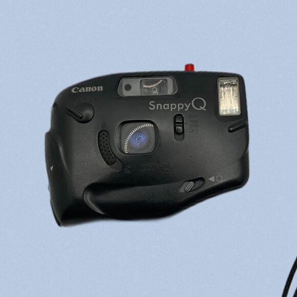 vintage 90s canon snappy Q 35mm film camera point‎ and shoot automatic flash - Picture 4 of 7